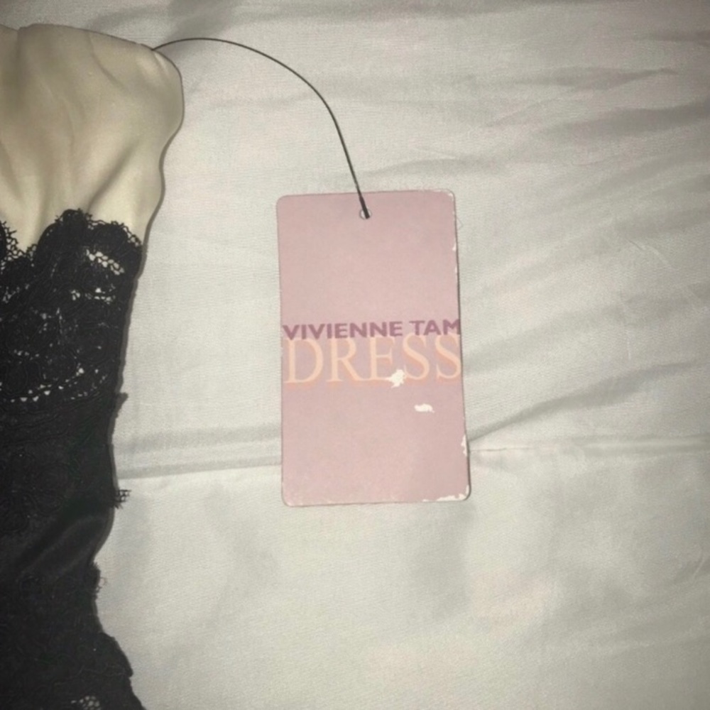 Vivienne Tam strapless dress silk formal - Picture 8 of 8